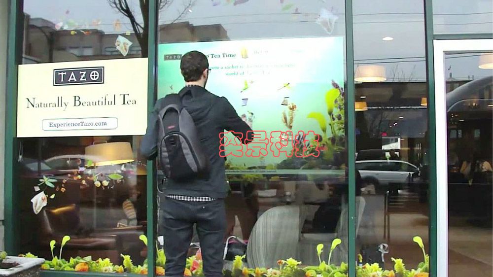 背面投影互动触摸墙