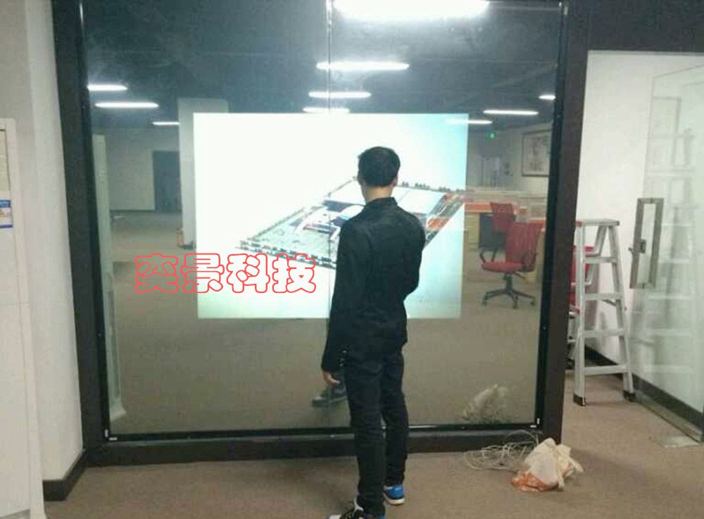 背面投影互动触摸墙