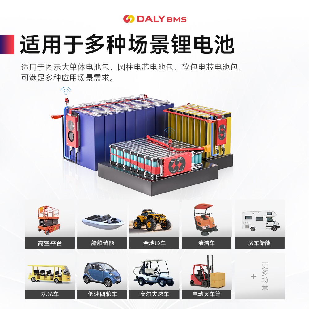 达锂BMS｜M系列软件保护板｜3-24S｜150A/200A｜并联扩容｜APP智控｜标配RS485/CAN | 厚铜防水设计｜LOGO定制 | 电池管理系统