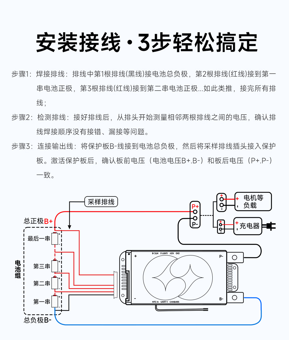达锂BMS | M系列智能软件保护板｜防水并联升级｜150A/200A大电流｜三端智控｜多场景适配