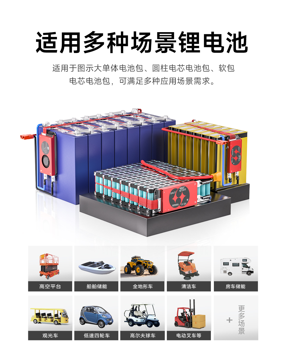 达锂BMS | M系列硬件保护板｜注胶防水抗大电流｜150A/200A强悍输出｜324S全兼容｜工业级温控