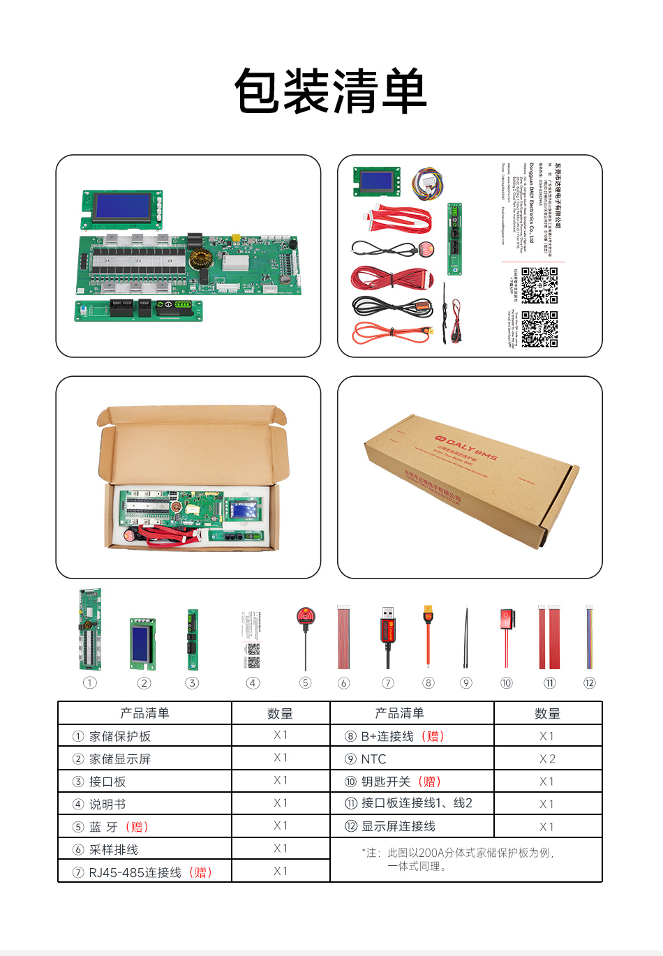达锂BMS | 家庭储能保护板｜100A/200A｜8~16S｜磷酸铁锂｜智能并联扩容｜云管家远程运维｜逆变器协议兼容