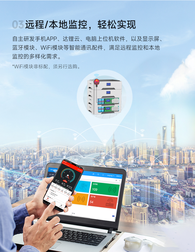 达锂BMS | 主动均衡家储保护板｜1A主动均衡｜100A/150A｜8~16S｜24V/48S｜云平台+三端智控｜逆变器全兼容